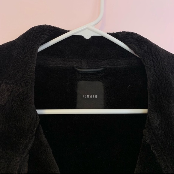 F21 - Faux Leather Lined Moto Jacket - Picture 6 of 6